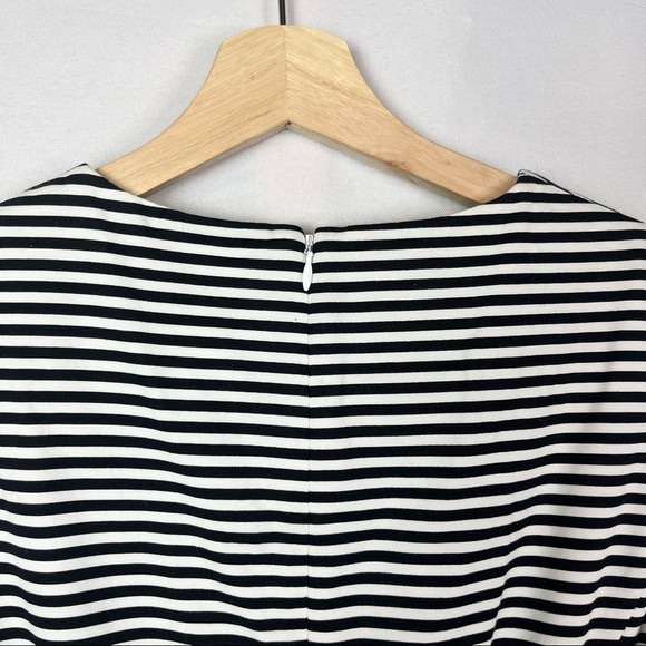 Kate Spade Saturday Black & White Stripe Let Loose Fit & Flare Dress 4 - Picture 7 of 7